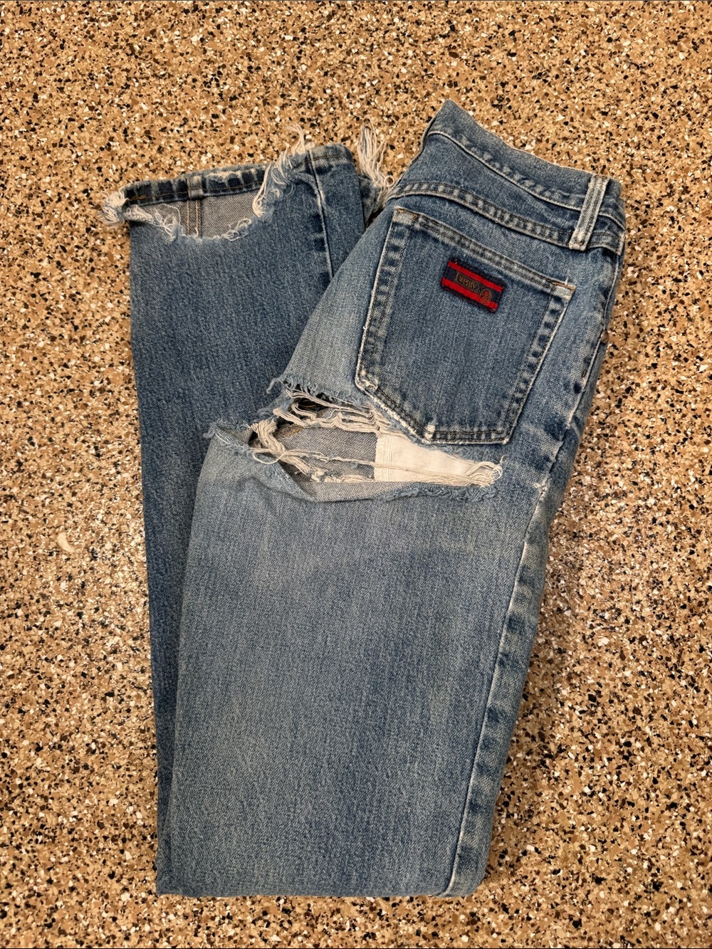 20X VINTAGE 80’s/90s butt rip country Classic Blue Women's Straight-Leg